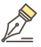 万年筆のアイコン
